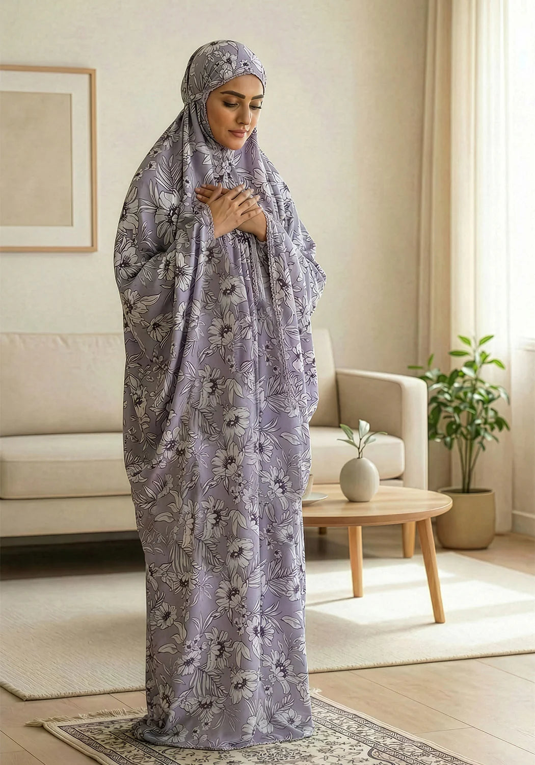 Premium Swiss Lawn Namaz Chaddar – Soft & Breathable Prayer Wear