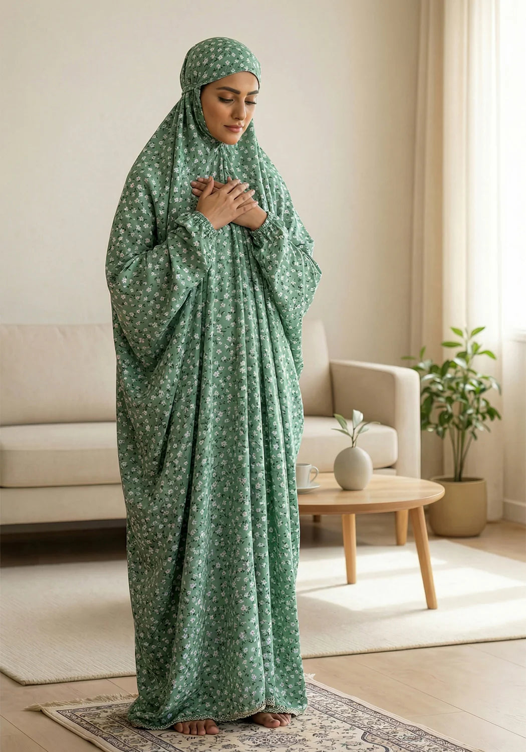 Premium Swiss Lawn Namaz Chaddar – Soft & Breathable Prayer Wear